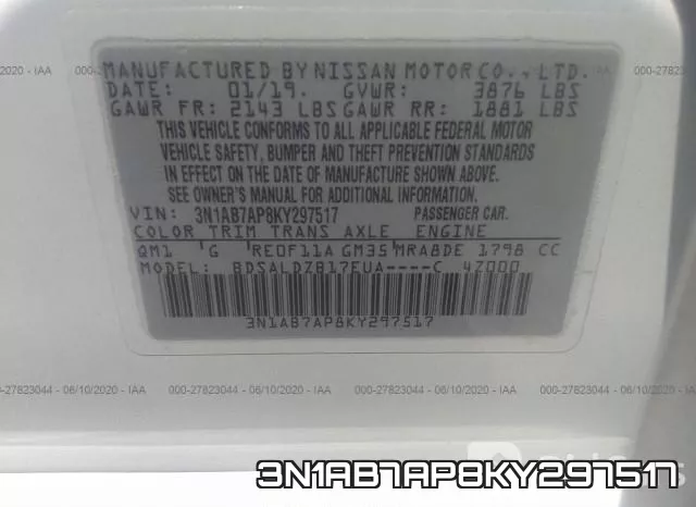3N1AB7AP8KY297517 фото 10