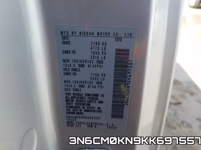 3N6CM0KN9KK697557 фото 2