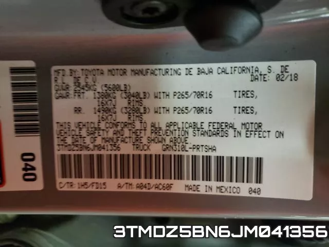 3TMDZ5BN6JM041356 фото 2