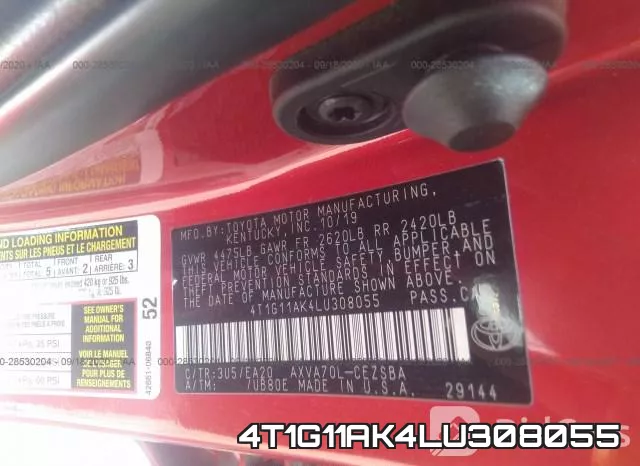 4T1G11AK4LU308055 фото 9