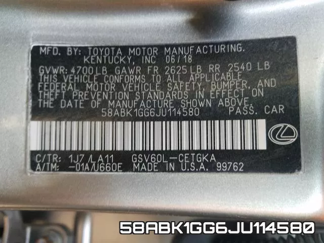 58ABK1GG6JU114580 фото 2