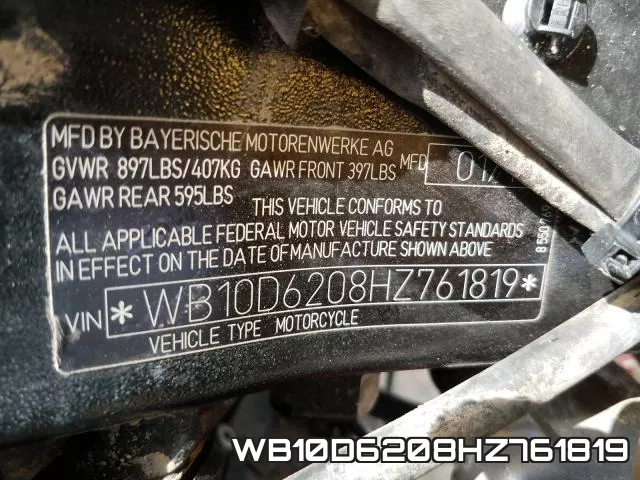 WB10D6208HZ761819 фото 2