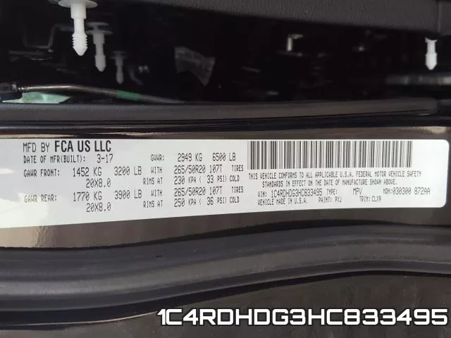 1C4RDHDG3HC833495 фото 2