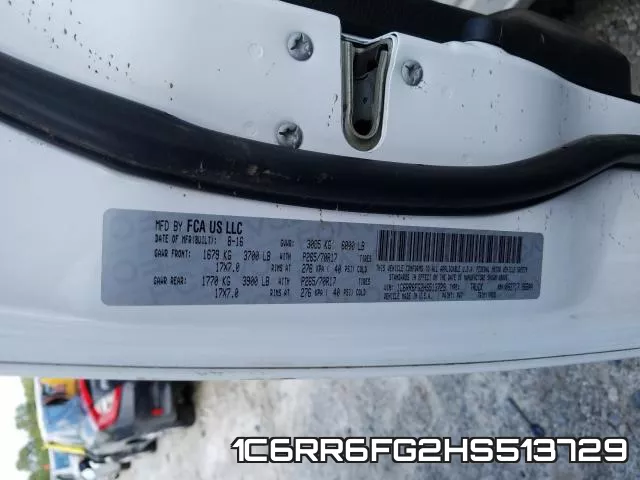 1C6RR6FG2HS513729 фото 2