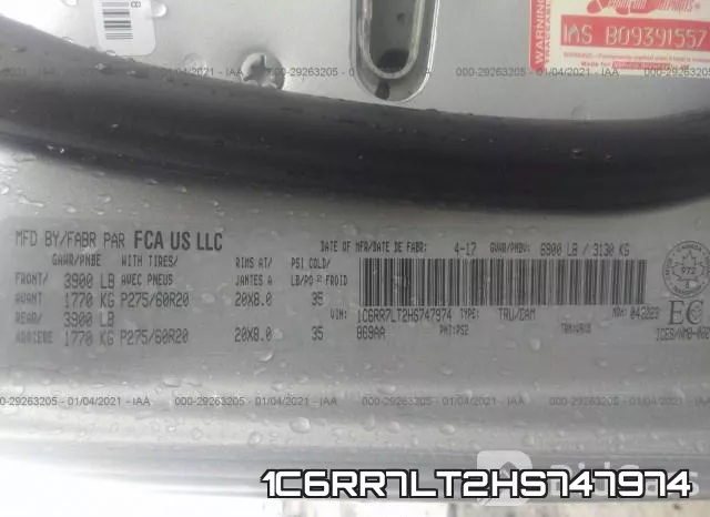 1C6RR7LT2HS747974 фото 10