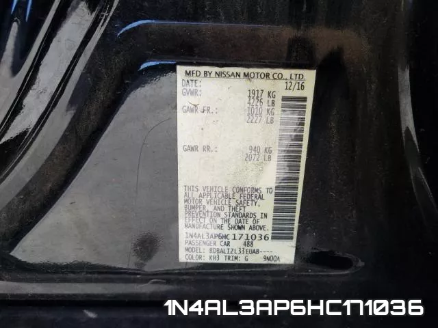 1N4AL3AP6HC171036 фото 2