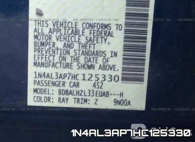 1N4AL3AP7HC125330 фото 9