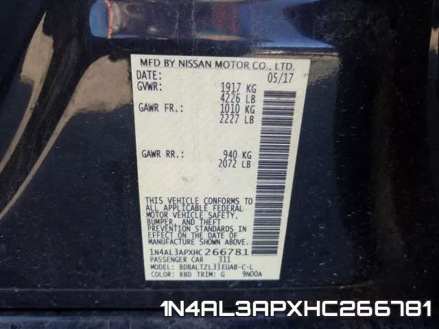 1N4AL3APXHC266781 фото 2