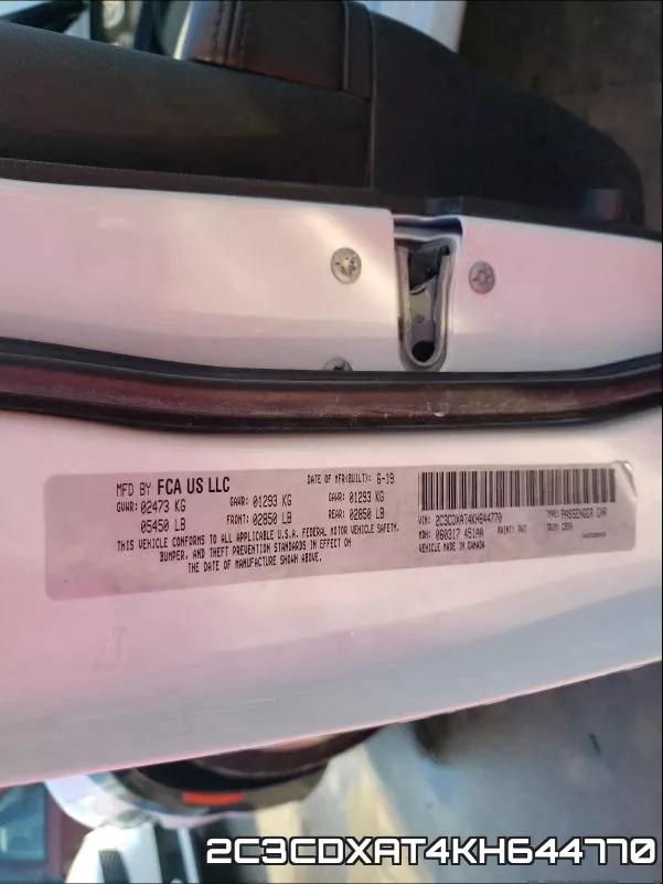 2C3CDXAT4KH644770 фото 2