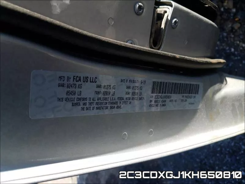 2C3CDXGJ1KH650810 фото 2