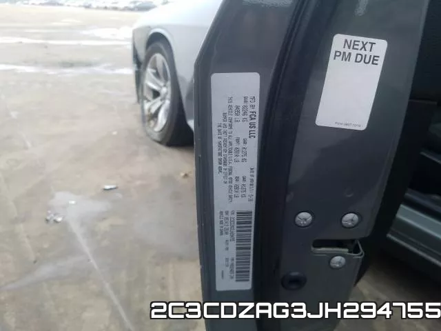 2C3CDZAG3JH294755 фото 2
