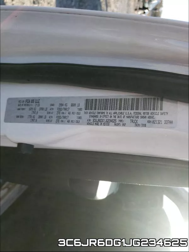 3C6JR6DG1JG234625 фото 2