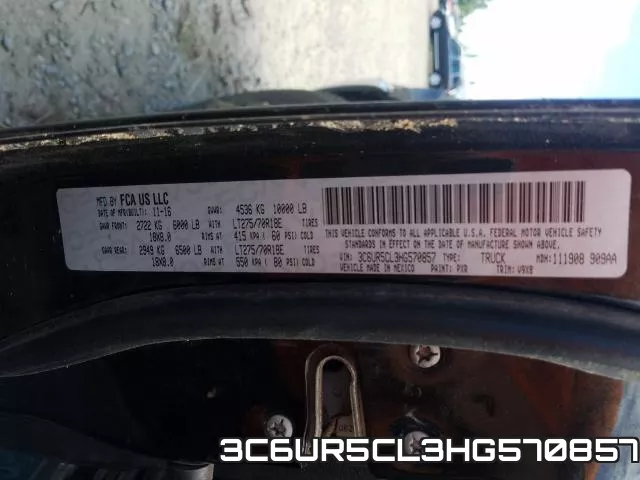 3C6UR5CL3HG570857 фото 2