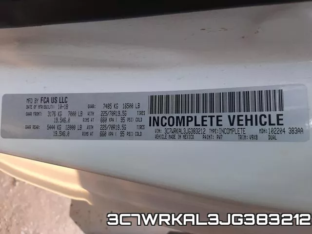 3C7WRKAL3JG383212 фото 2