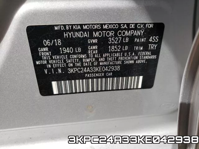 3KPC24A33KE042938 фото 2