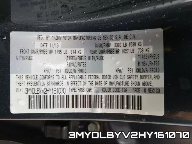 3MYDLBYV2HY161070 фото 2
