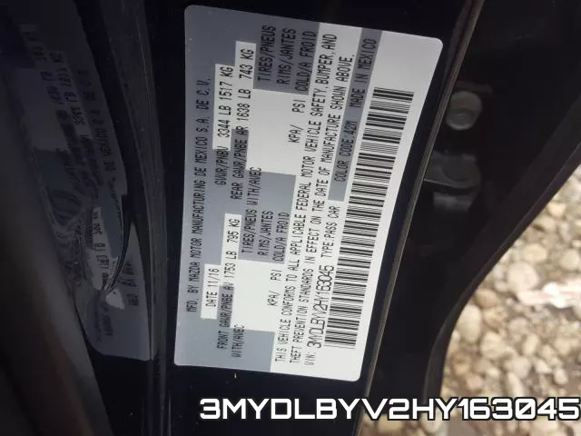 3MYDLBYV2HY163045 фото 2