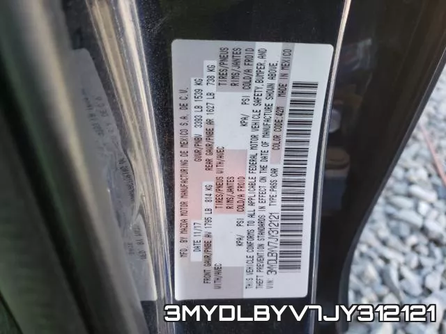 3MYDLBYV7JY312121 фото 2