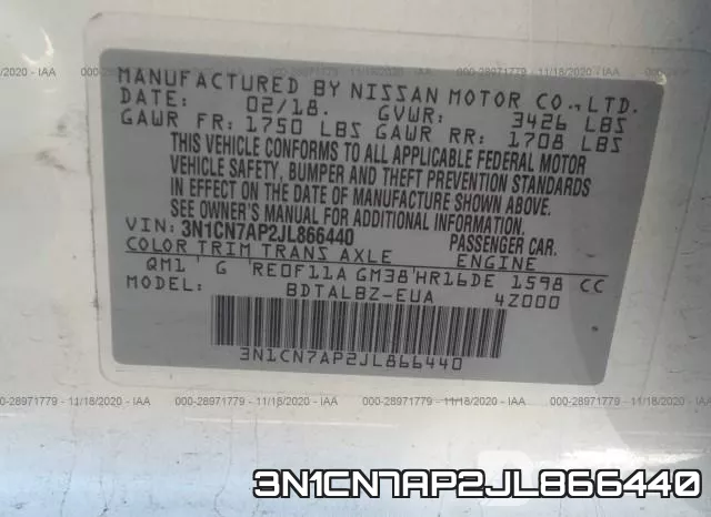 3N1CN7AP2JL866440 фото 10