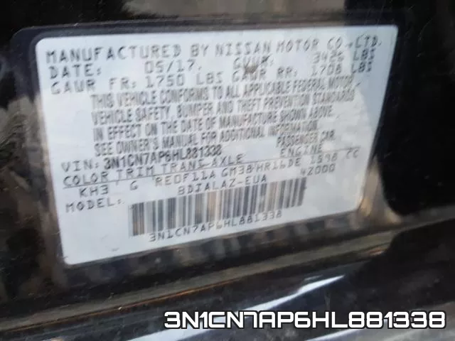 3N1CN7AP6HL881338 фото 2