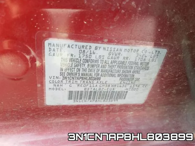 3N1CN7AP8HL803899 фото 2