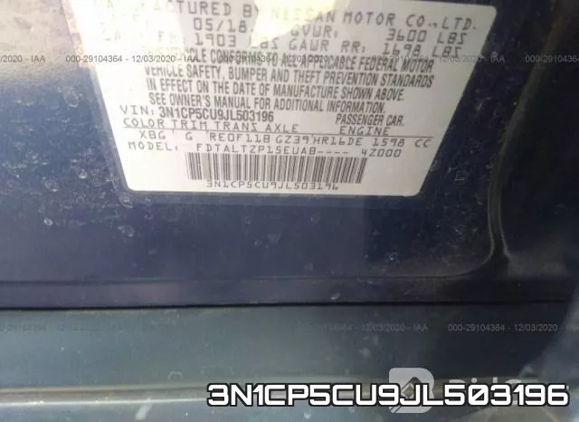 3N1CP5CU9JL503196 фото 10