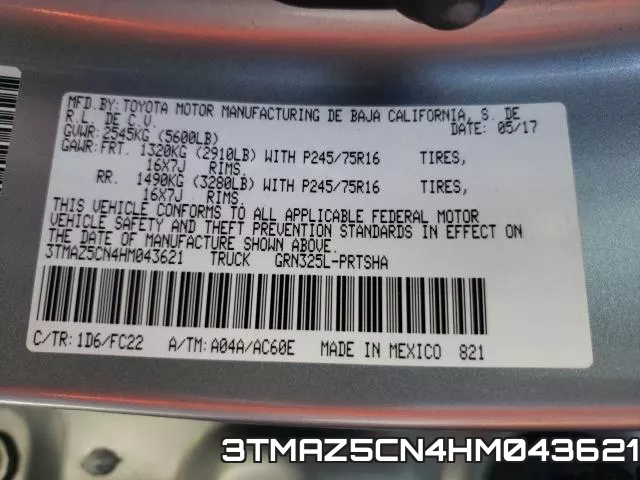 3TMAZ5CN4HM043621 фото 2