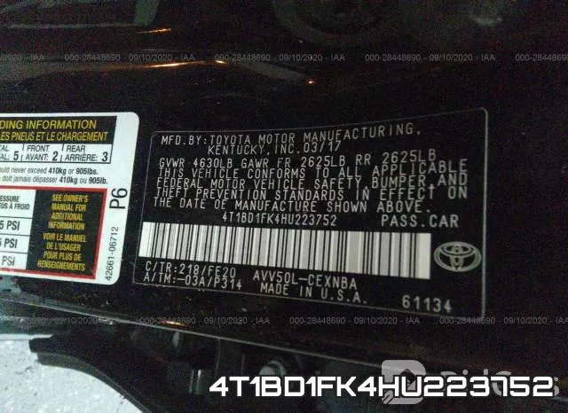 4T1BD1FK4HU223752 фото 10