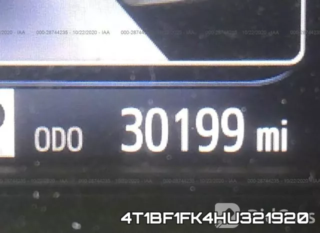4T1BF1FK4HU321920 фото 7