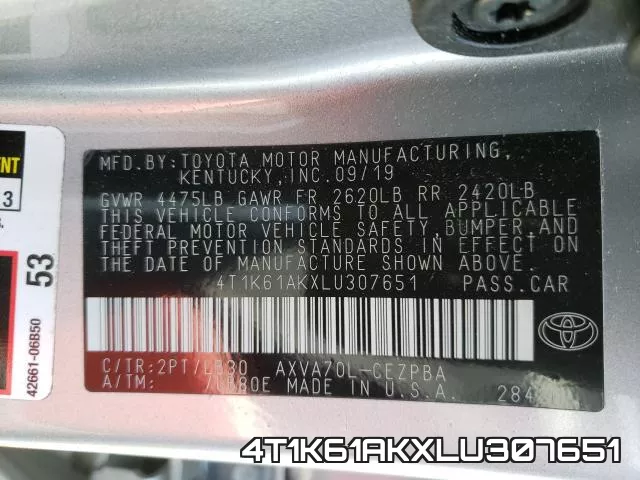 4T1K61AKXLU307651 фото 2