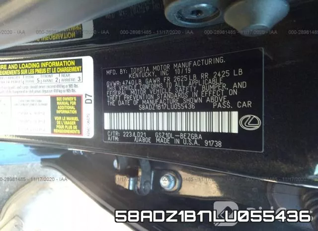 58ADZ1B17LU055436 фото 8