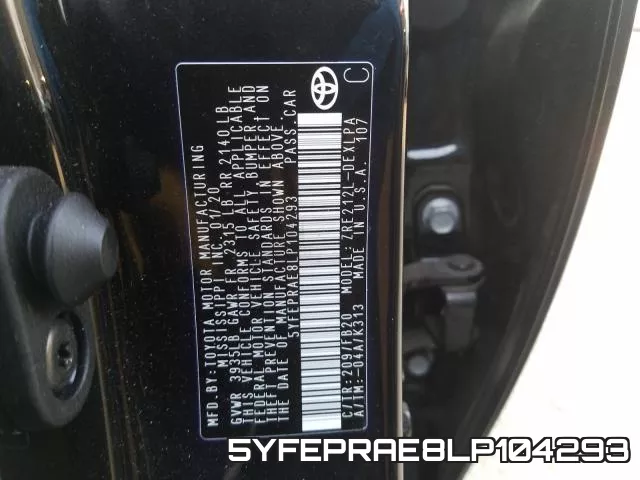5YFEPRAE8LP104293 фото 2