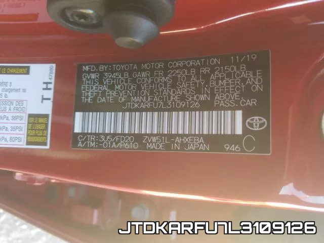 JTDKARFU7L3109126 фото 2