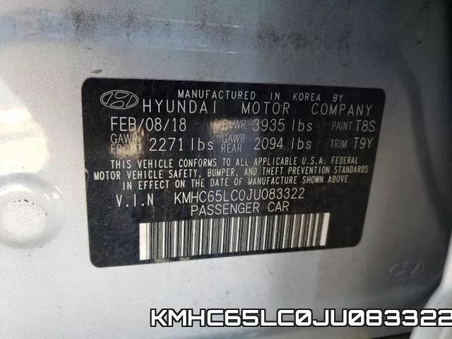 KMHC65LC0JU083322 фото 2