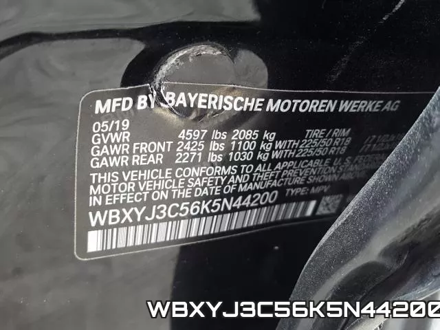 WBXYJ3C56K5N44200 фото 2