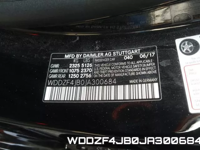 WDDZF4JB0JA300684 фото 2