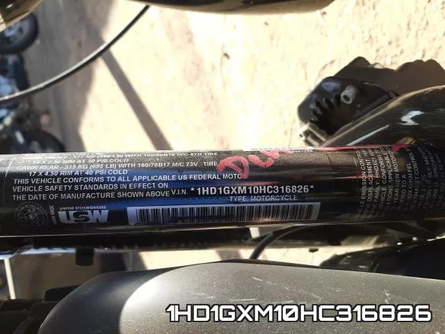 1HD1GXM10HC316826 фото 2