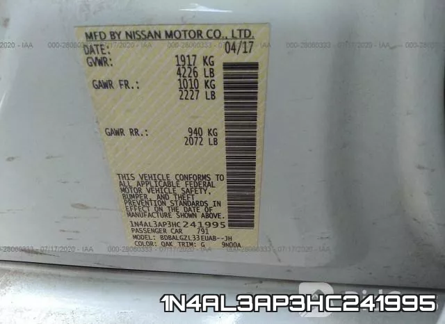 1N4AL3AP3HC241995 фото 10
