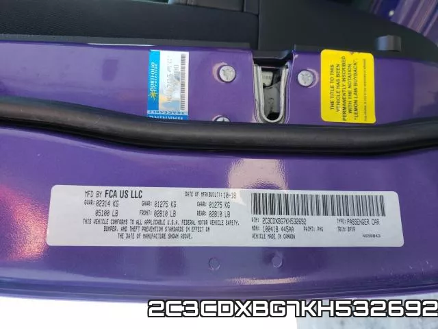 2C3CDXBG7KH532692 фото 2