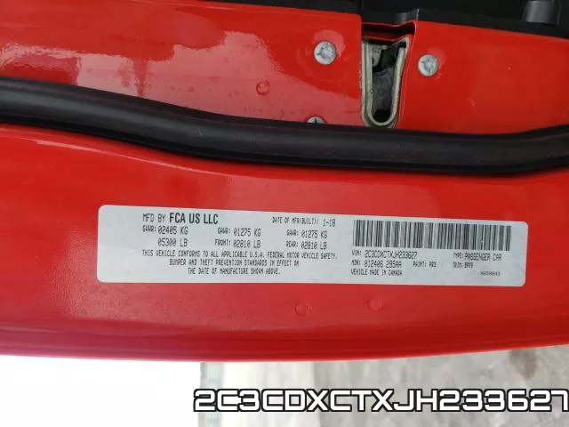 2C3CDXCTXJH233627 фото 2
