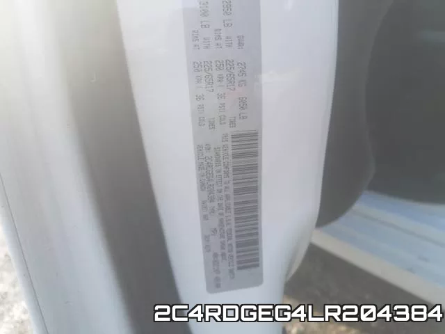 2C4RDGEG4LR204384 фото 2