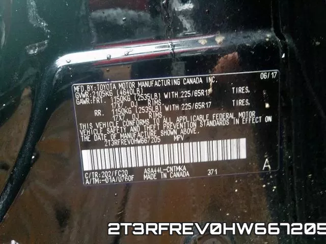 2T3RFREV0HW667205 фото 2