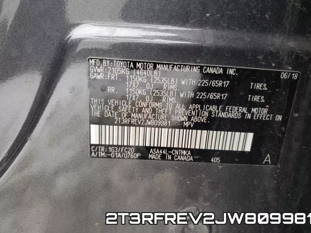 2T3RFREV2JW809981 фото 2