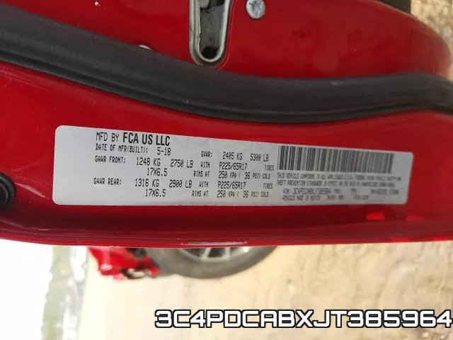 3C4PDCABXJT385964 фото 2