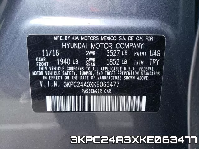 3KPC24A3XKE063477 фото 2