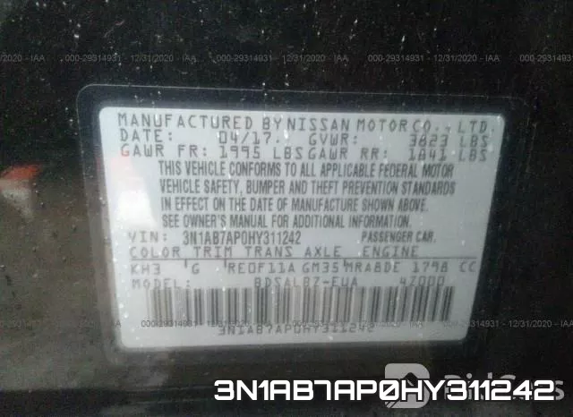 3N1AB7AP0HY311242 фото 9