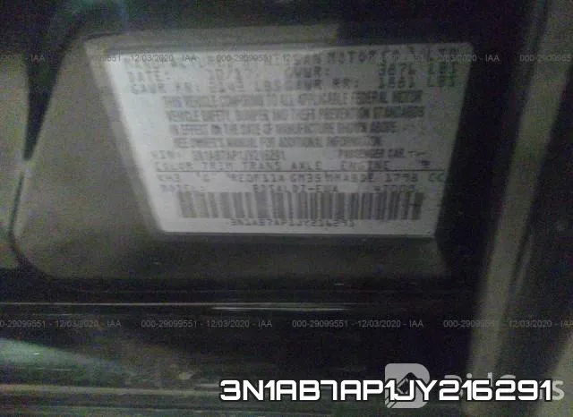 3N1AB7AP1JY216291 фото 10