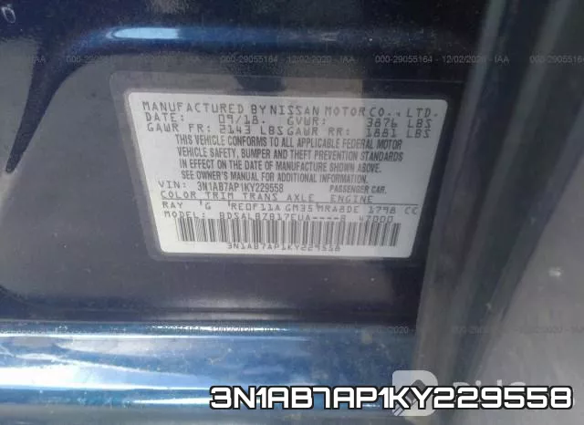 3N1AB7AP1KY229558 фото 10
