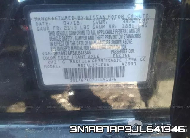 3N1AB7AP3JL641346 фото 10