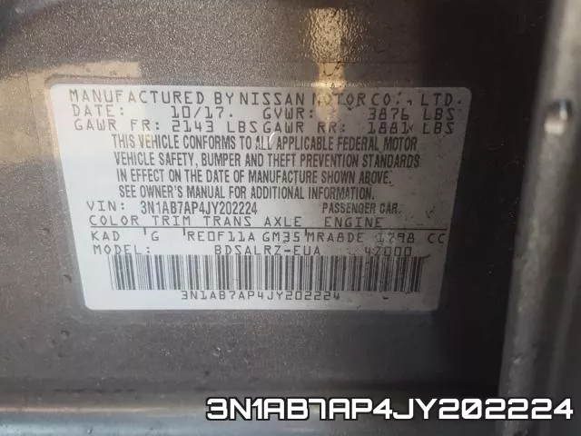 3N1AB7AP4JY202224 фото 2